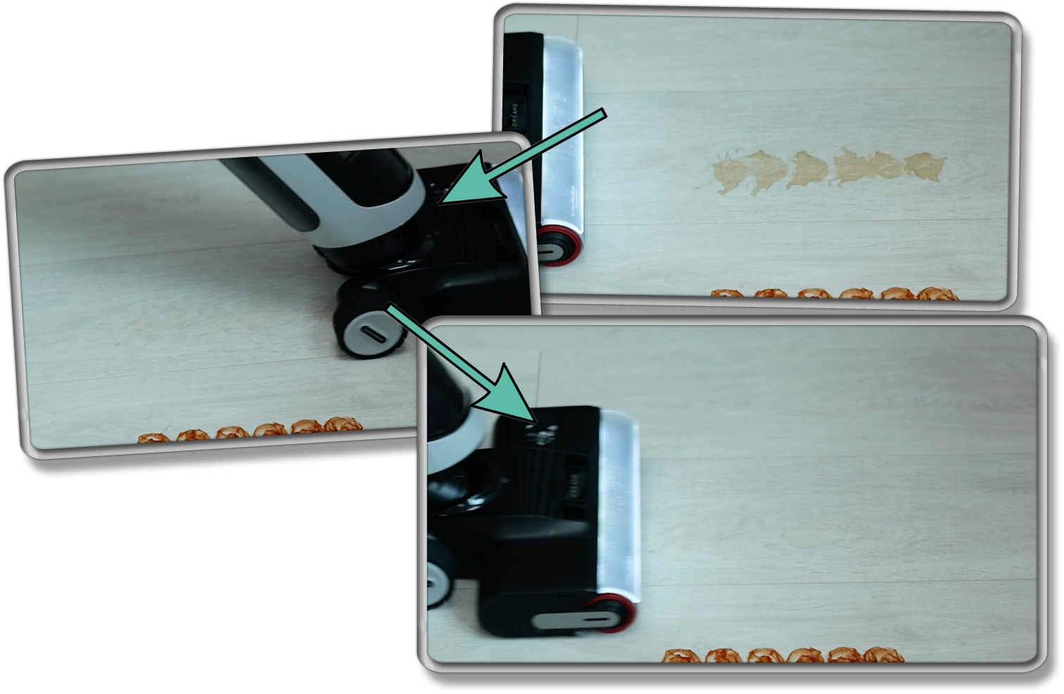 Dreame H14 Pro - Die gemessene Reinigungleistung bei getrocknetem Kaffee