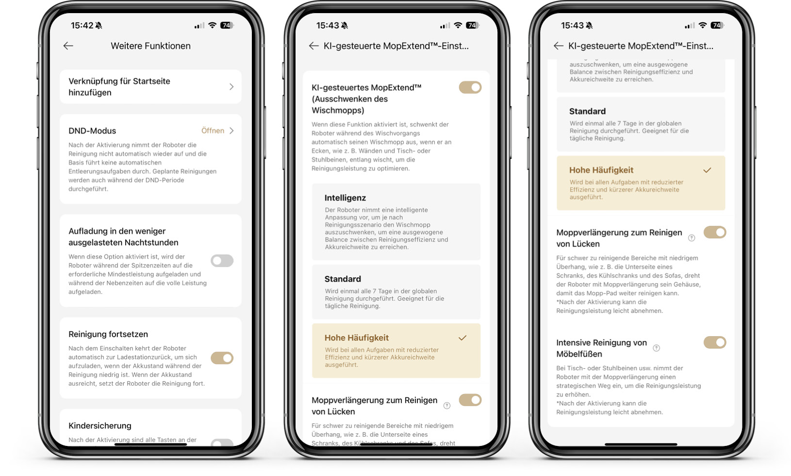 Dreame L10s Ultra Gen 2 - App - Robotereinstellungen