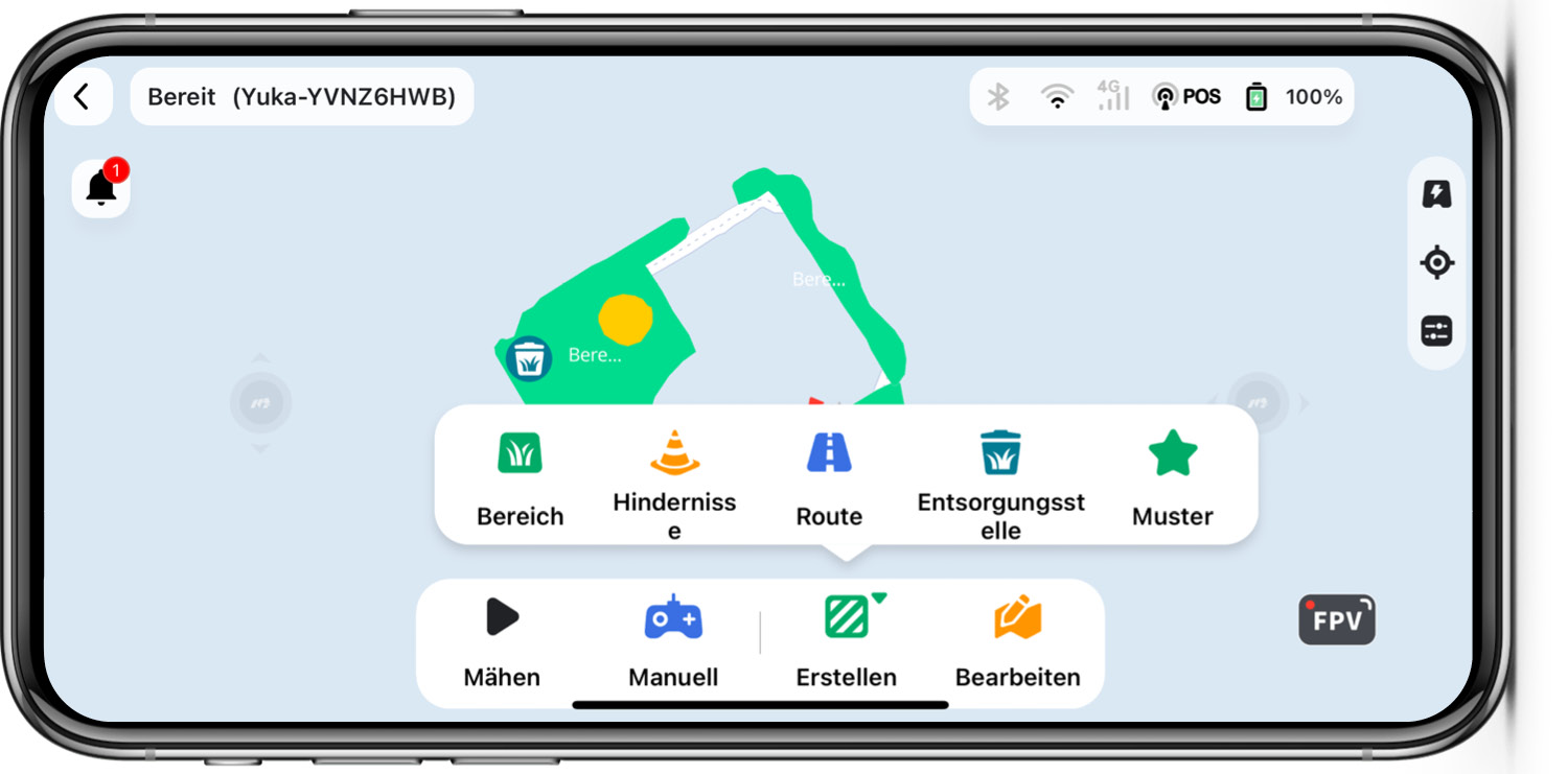 Mammotion YUKA - App - Karte 2