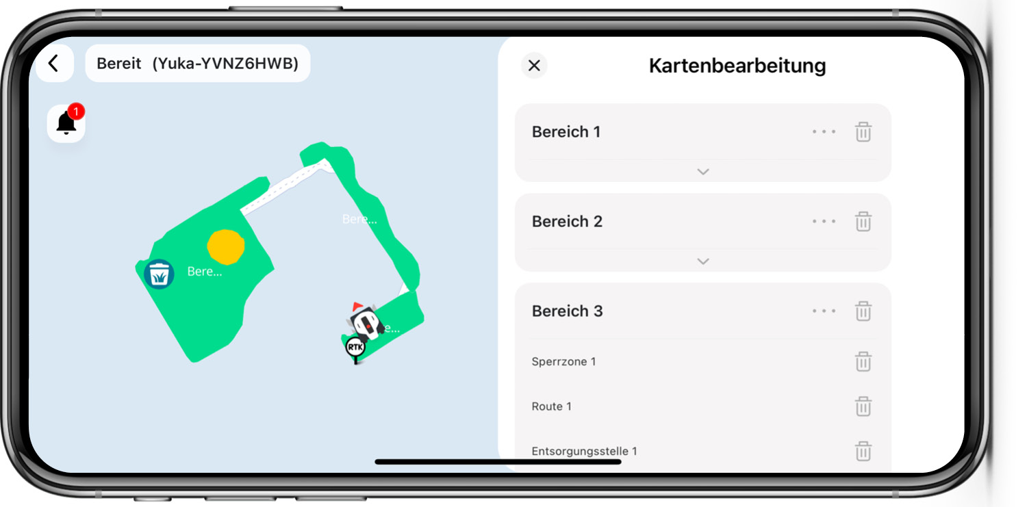 Mammotion YUKA - App - Karte 3