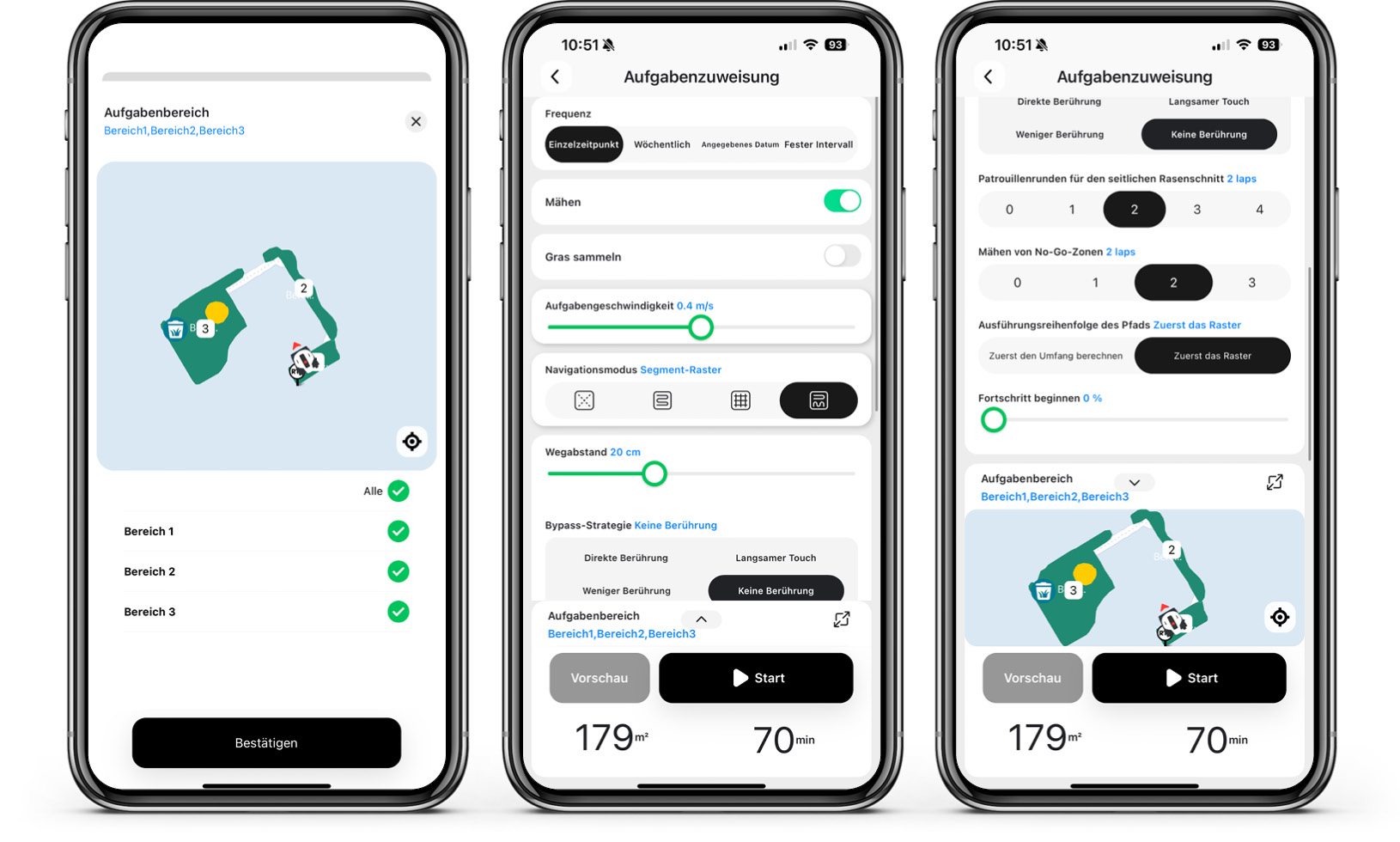 Mammotion YUKA - App - Mähen