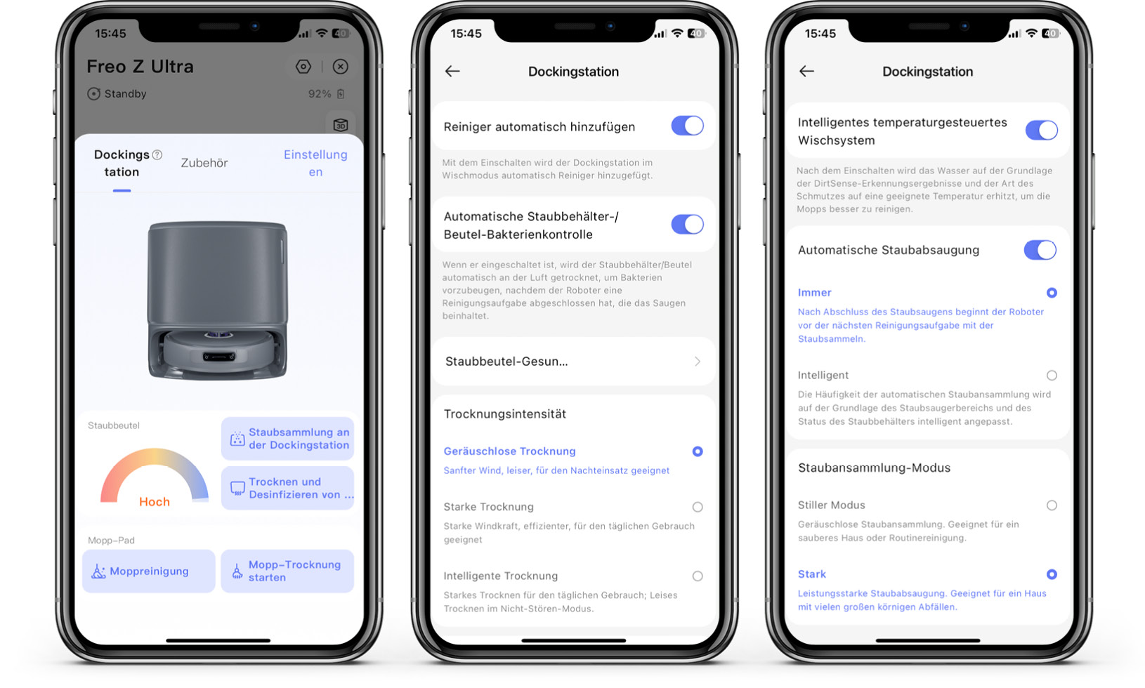 Narwal Freo Z Ultra - App - Station