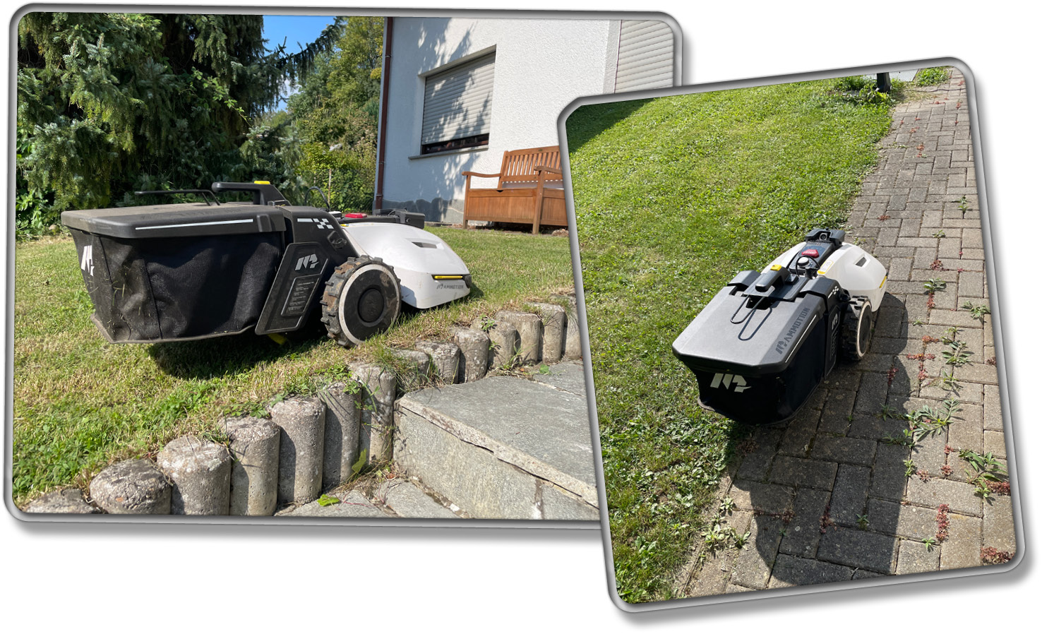 Platz beim Rasenkantenschnitt bleibt