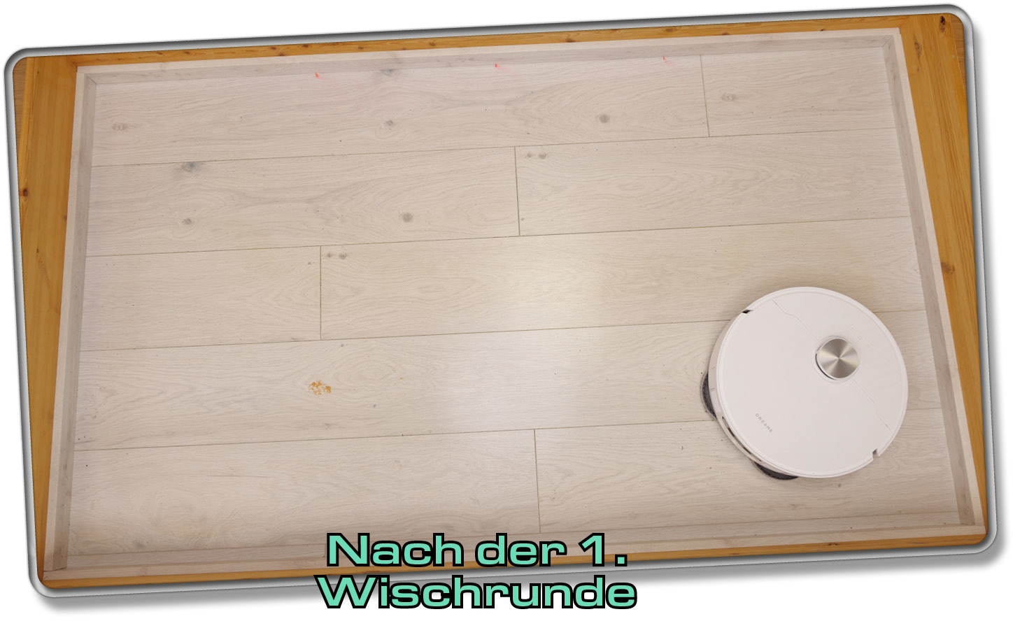 So sieht das Areal nach der 1. Wischrunde aus