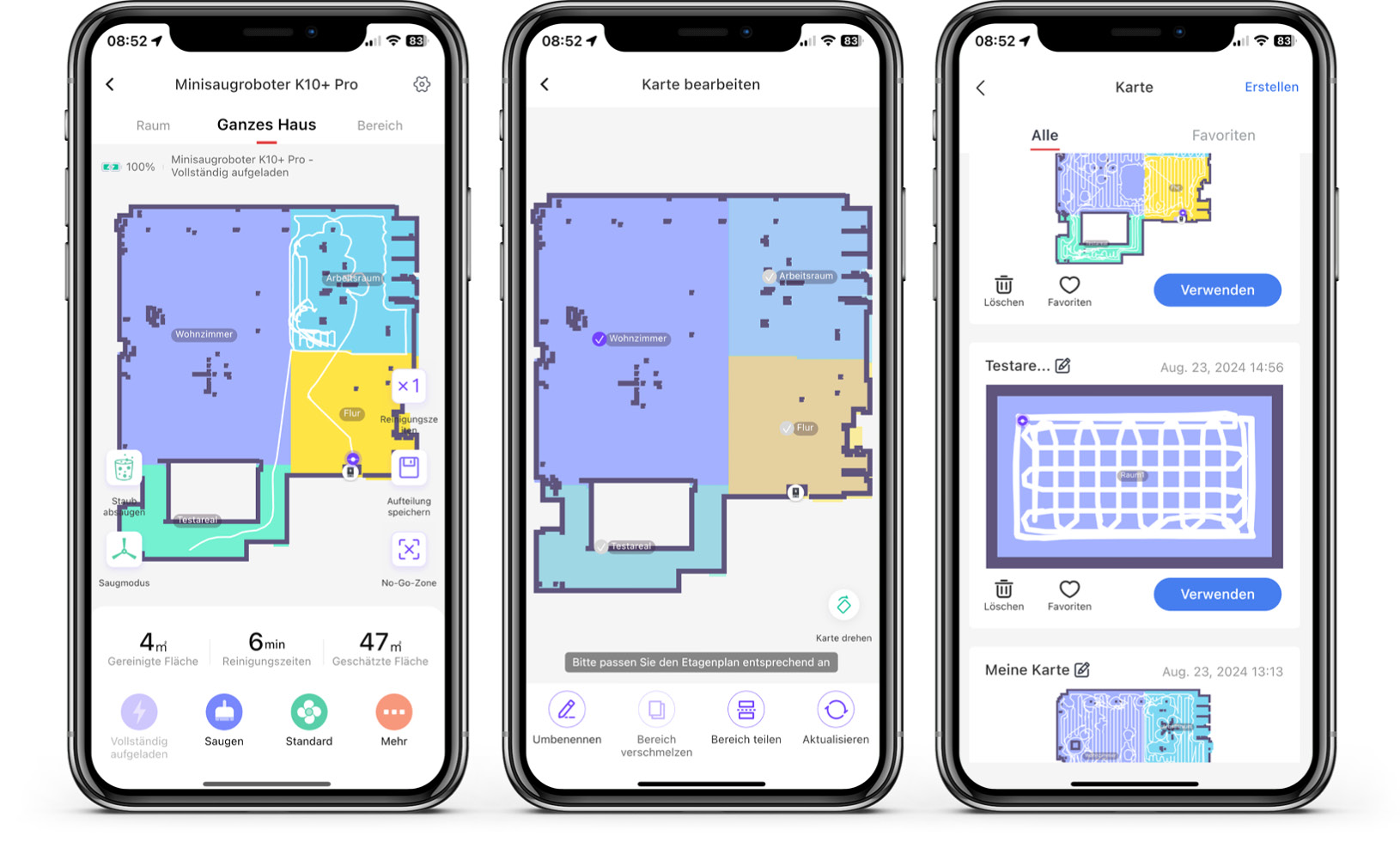 SwitchBot K10+ - App - Karte