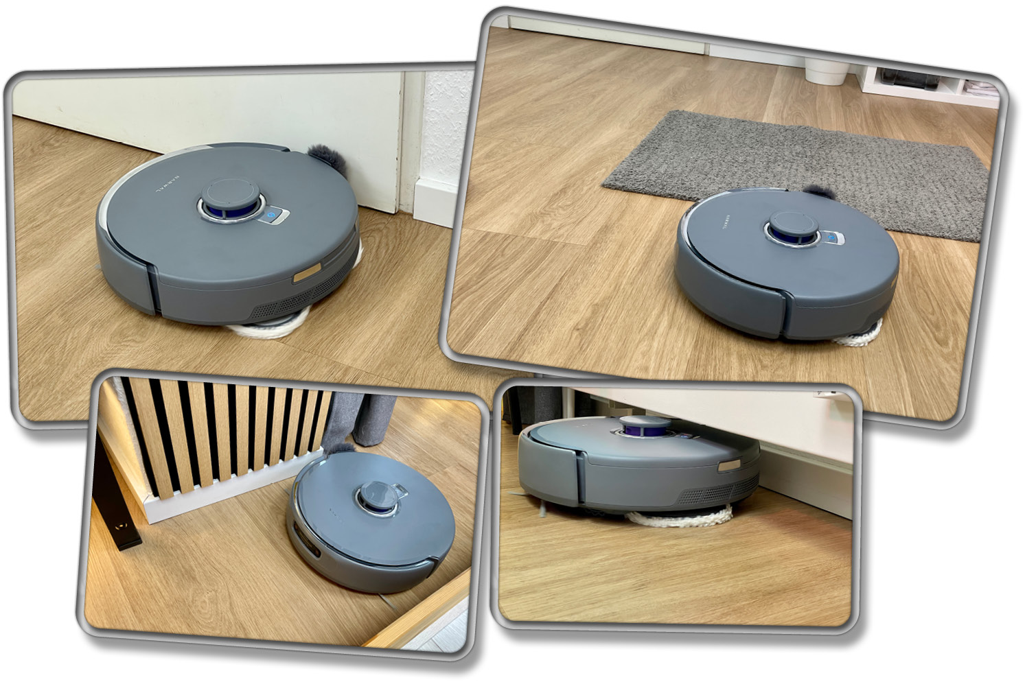 Zuerst wird der Rand gereinigt, dann die Mitten des Raumes