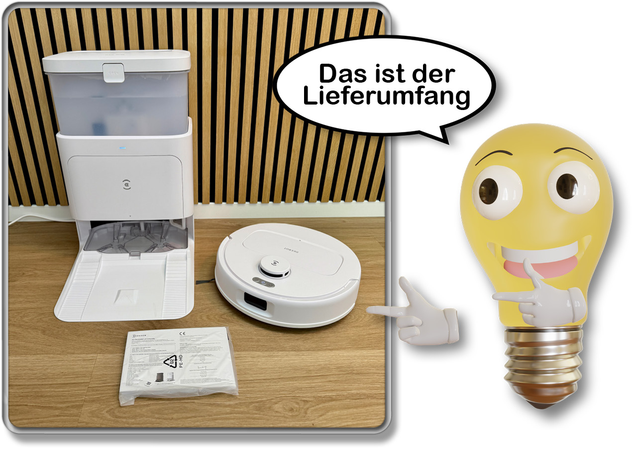 Das ist der Lieferumfang des ECOVACS DEEBOT N30 PRO OMNI