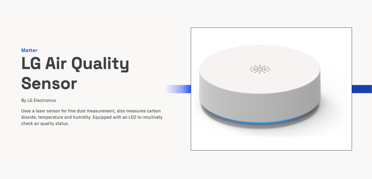 LG Air Quality Sensor
