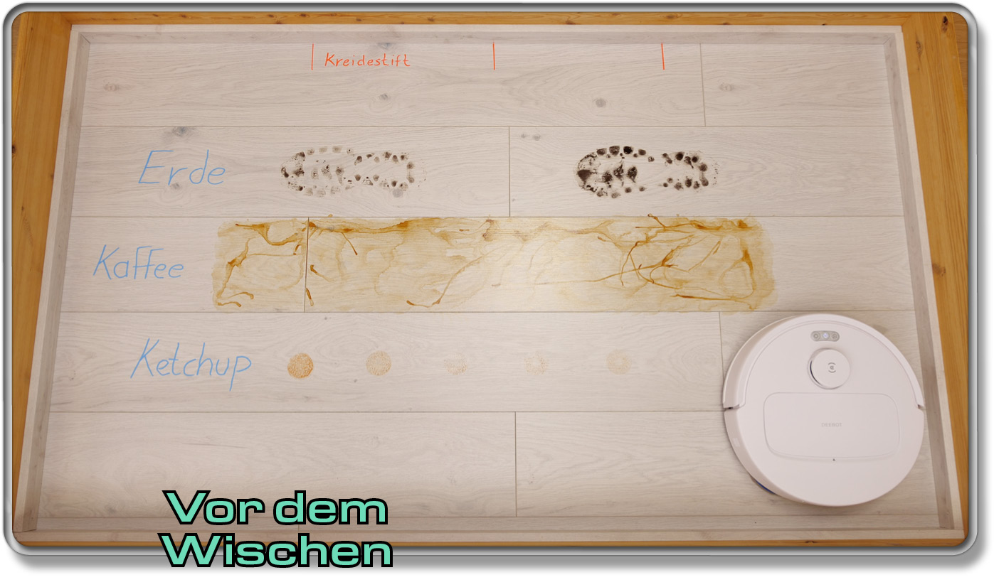 So sieht das Testareal vor dem Wischtest aus