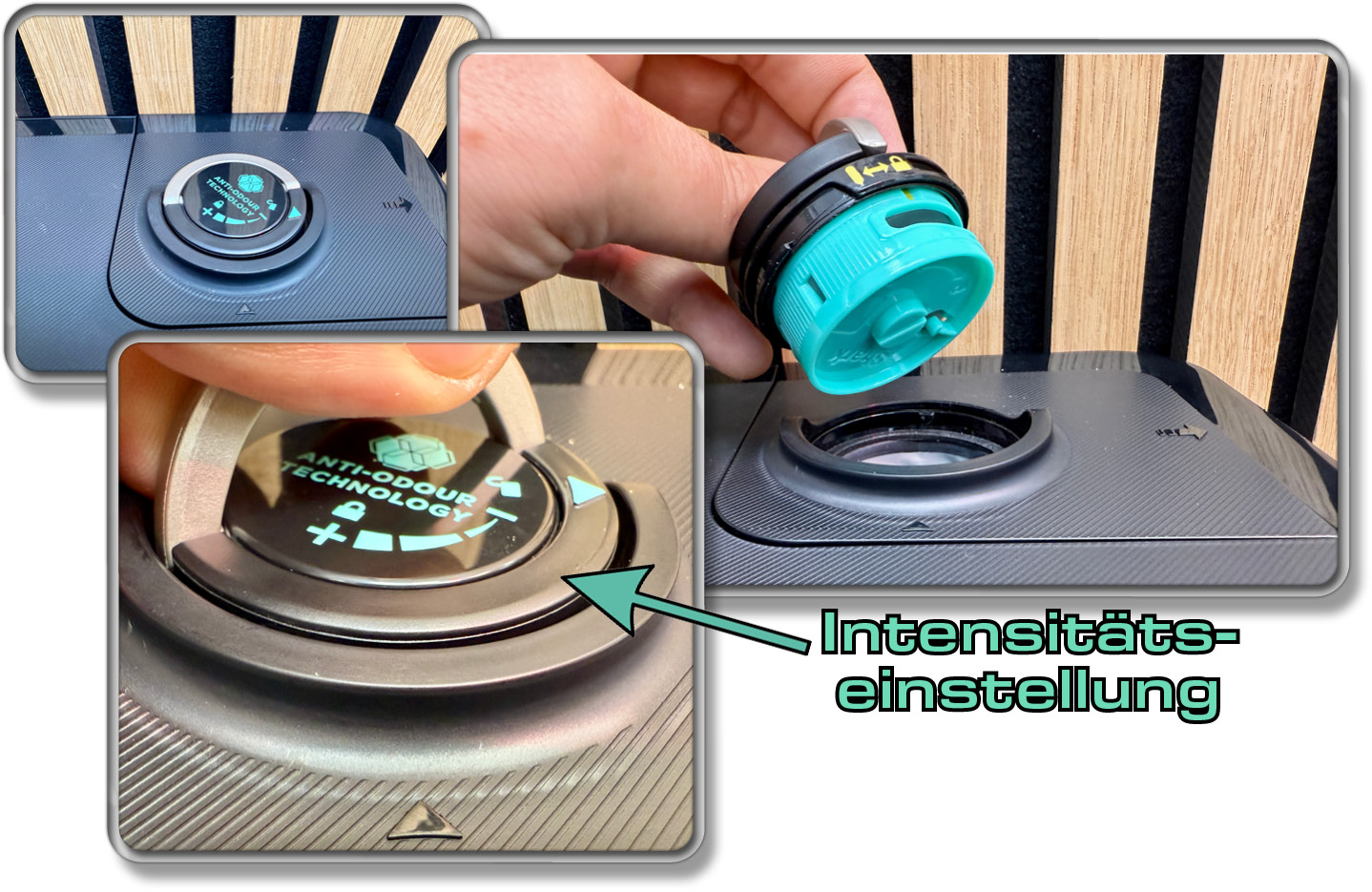 Auf der Oberseite der Station des Shark PowerDetect 2-in-1 befindet sich eine Duftkapsel