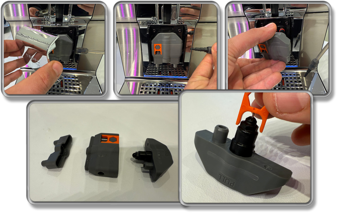 Das Milchsystem muss auch wöchentlich ordentlich ausgespült und gereinigt werden
