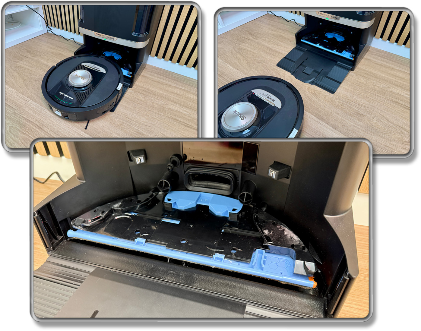 Der Shark PowerDetect NeverTouch 2-in-1 legt sein Wischmopp automatisch ab