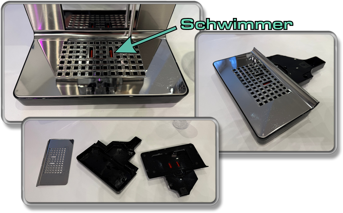 Die Abtropfschale des Krups Intuition Experience+ ist klein und leicht zu reinigen