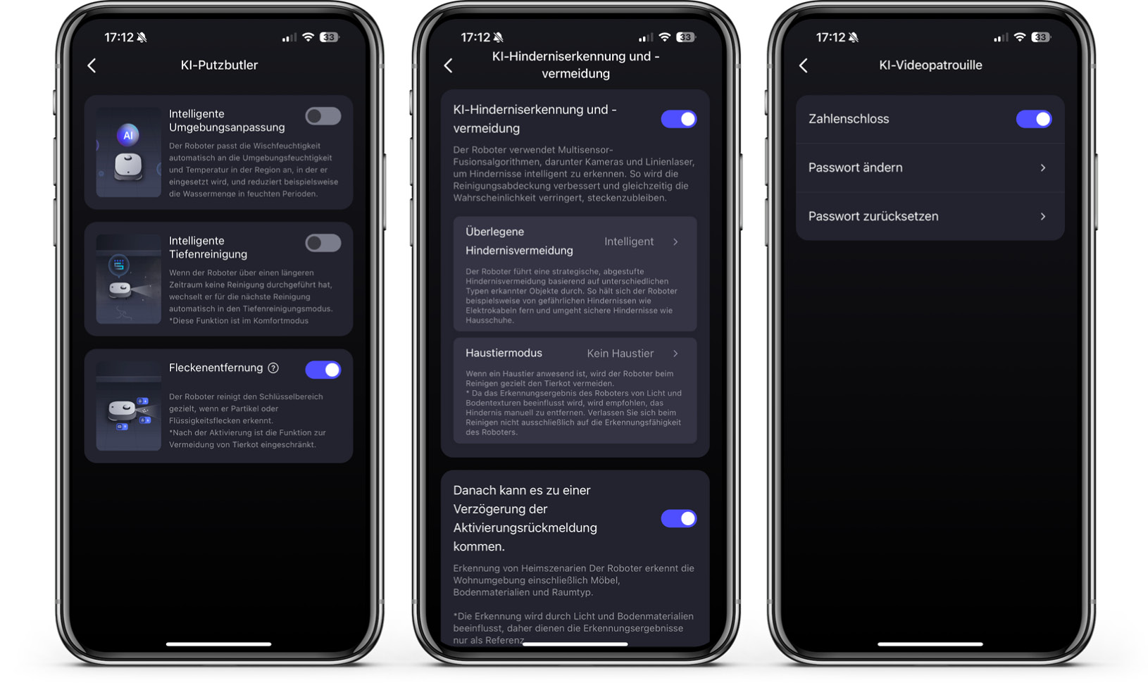 Eureka J15 Pro Ultra - App - KI-Einstellung
