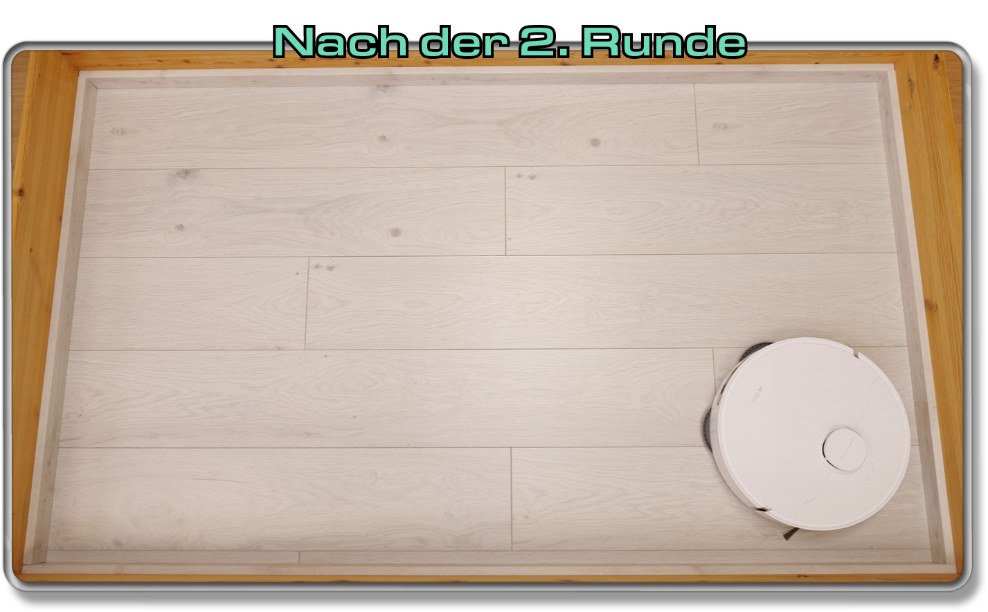 Mova E30 Ulta - Die ermittelte Saugleistung auf Laminat - zweite Runde