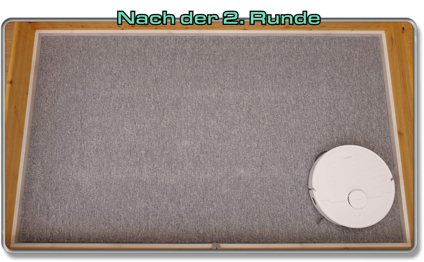 Mova E30 Ulta - Die ermittelte Saugleistung auf Teppich - zweite Runde