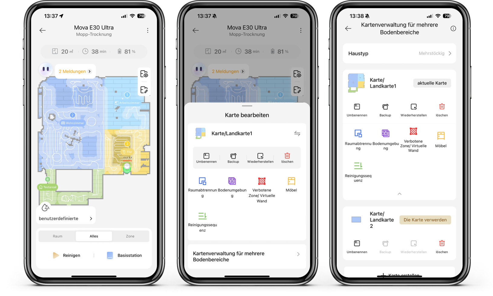 Mova E30 Ultra - App - Karte