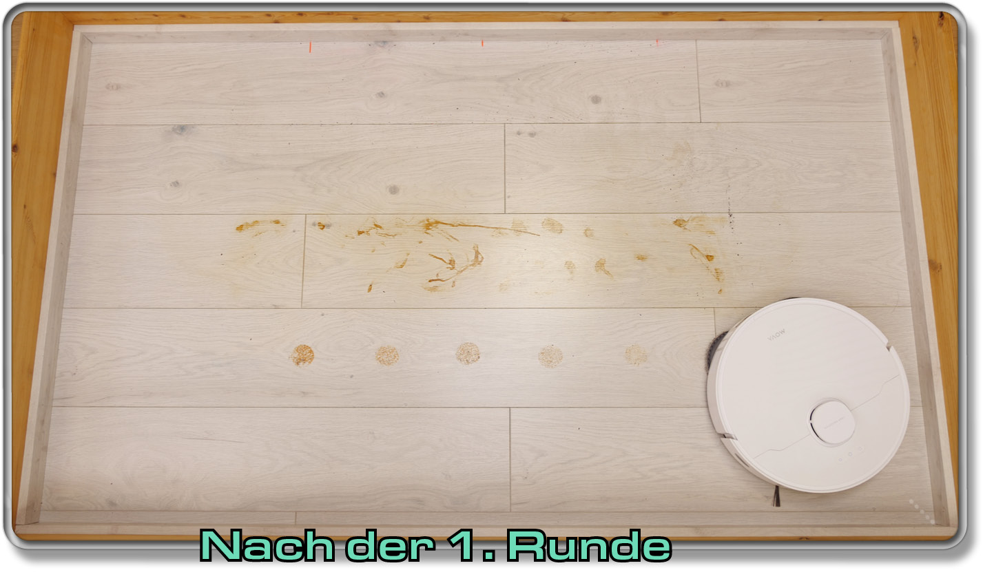 Nach der 1. Runde hat der Mova E30 Ultra ziemlich viel nicht weggewischt