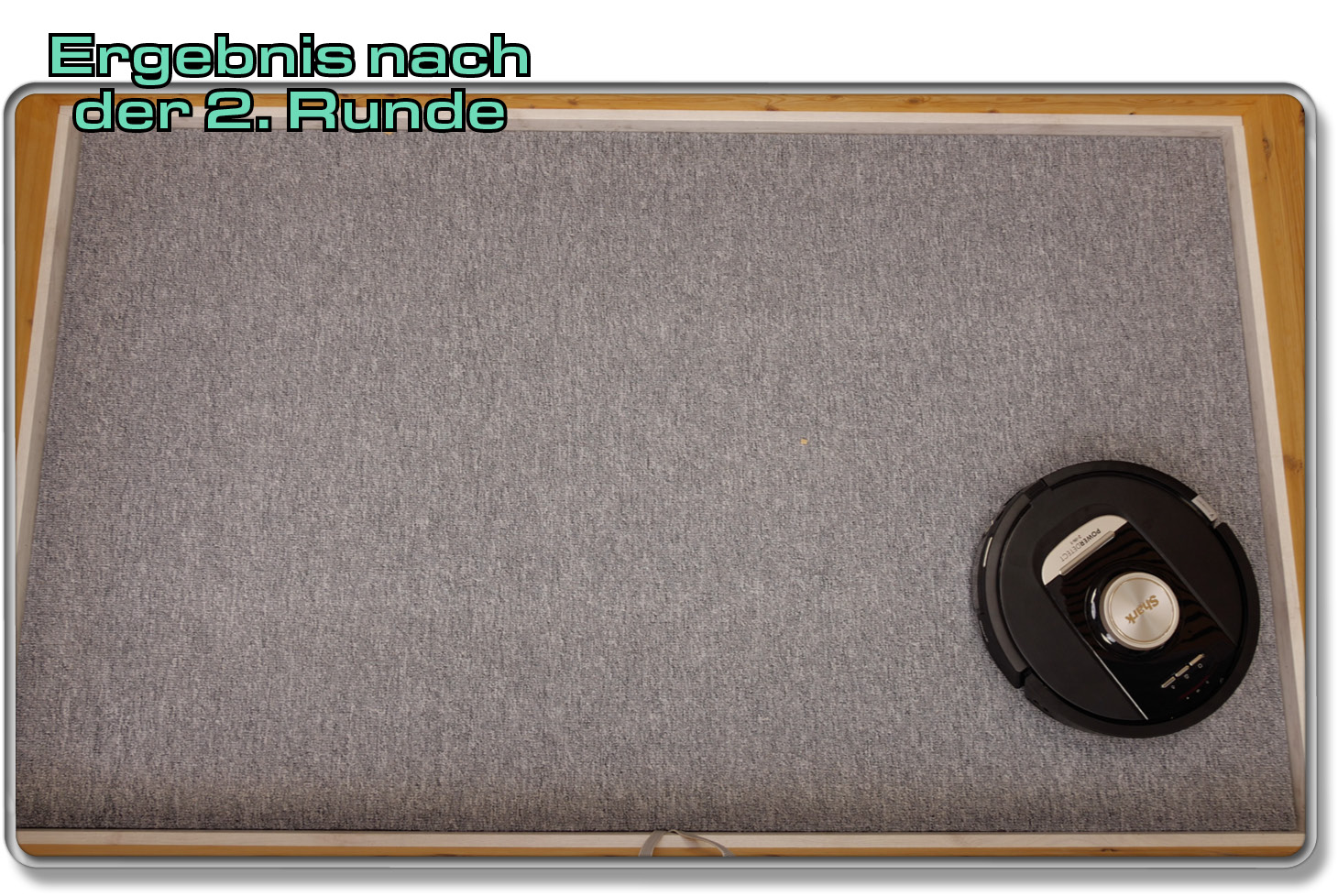 Shark PowerDetect NeverTouch 2-in-1 - Die gemessene Saugleistung auf Teppich - 2. Runde