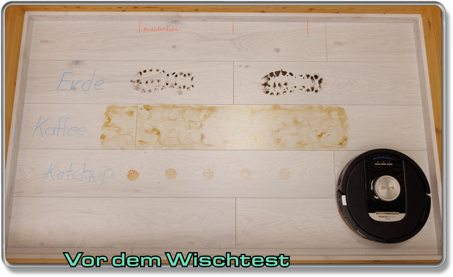 So sieht das Testareal vor dem Wischtest aus