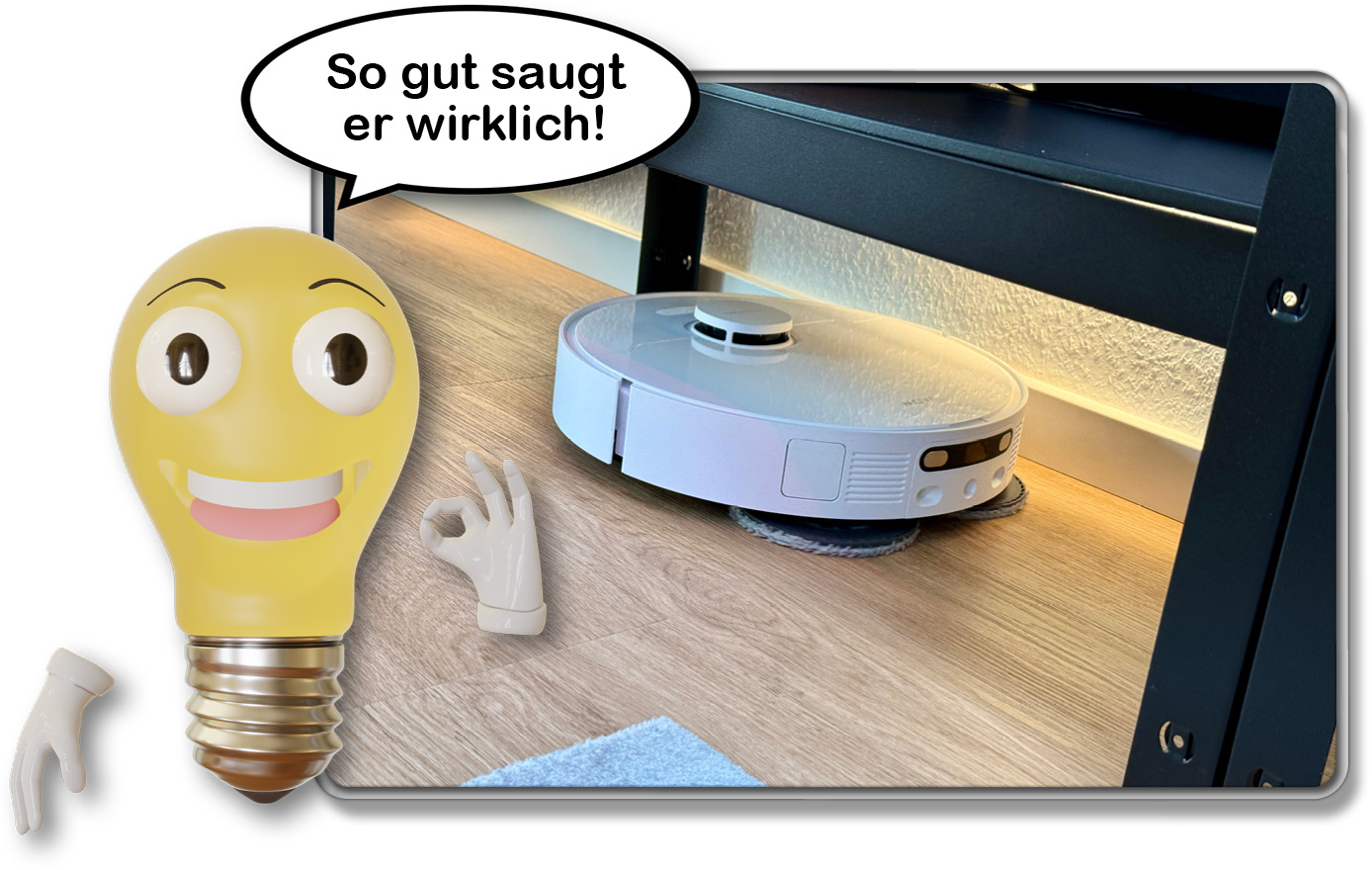 Wir haben uns die Saugleistung des Mova E30 Ultra angeschaut