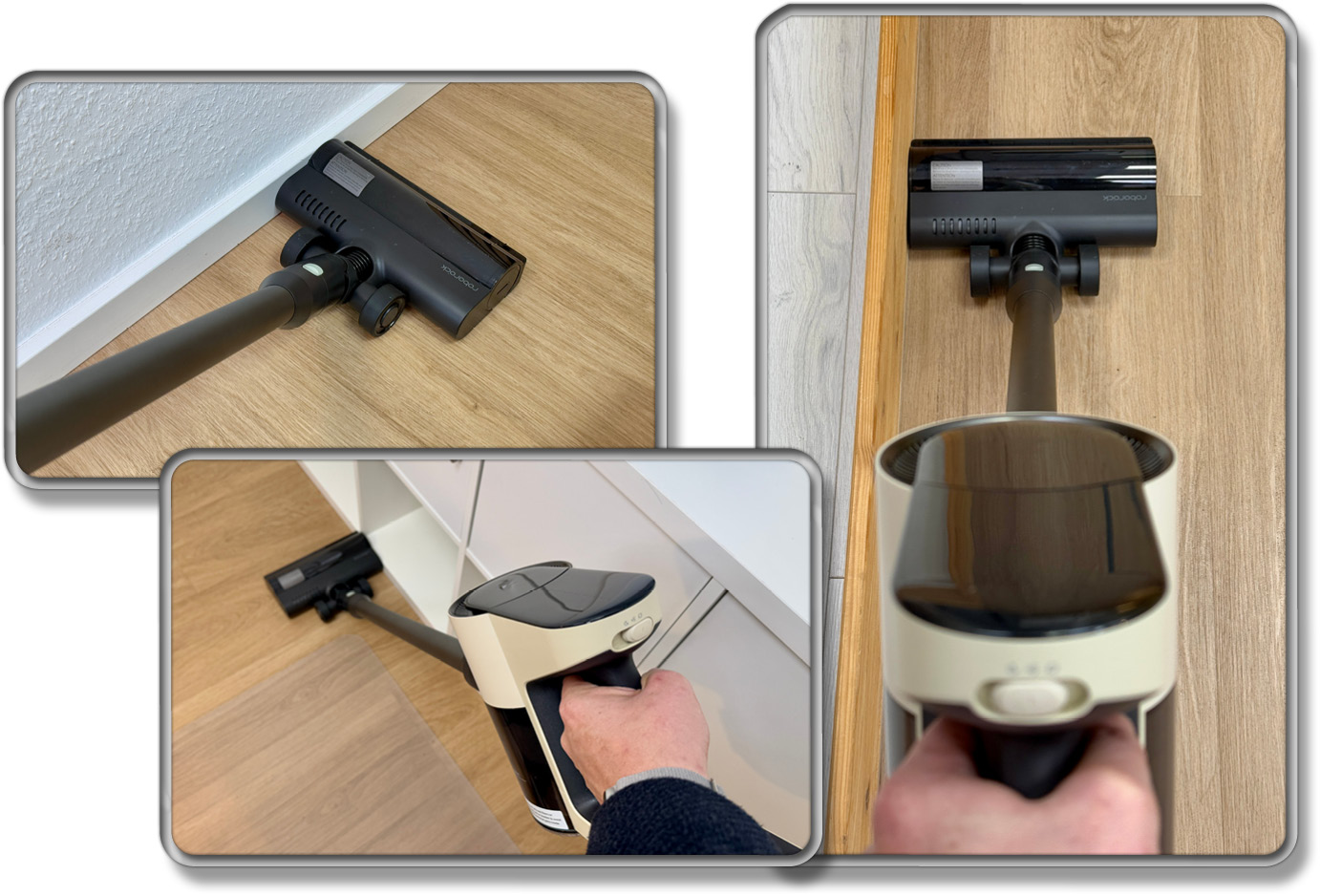 Der Roborock H5 reinigt auch optimal an Rändern und in Ecken