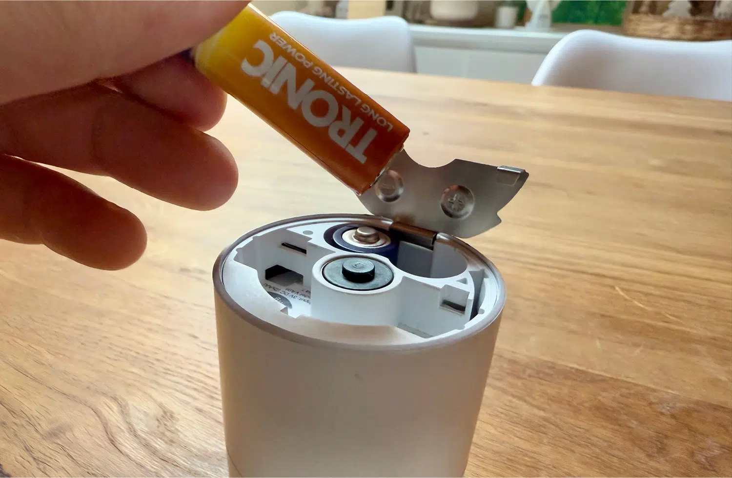 Gelegentlich müssen die Batterien gewechselt werden