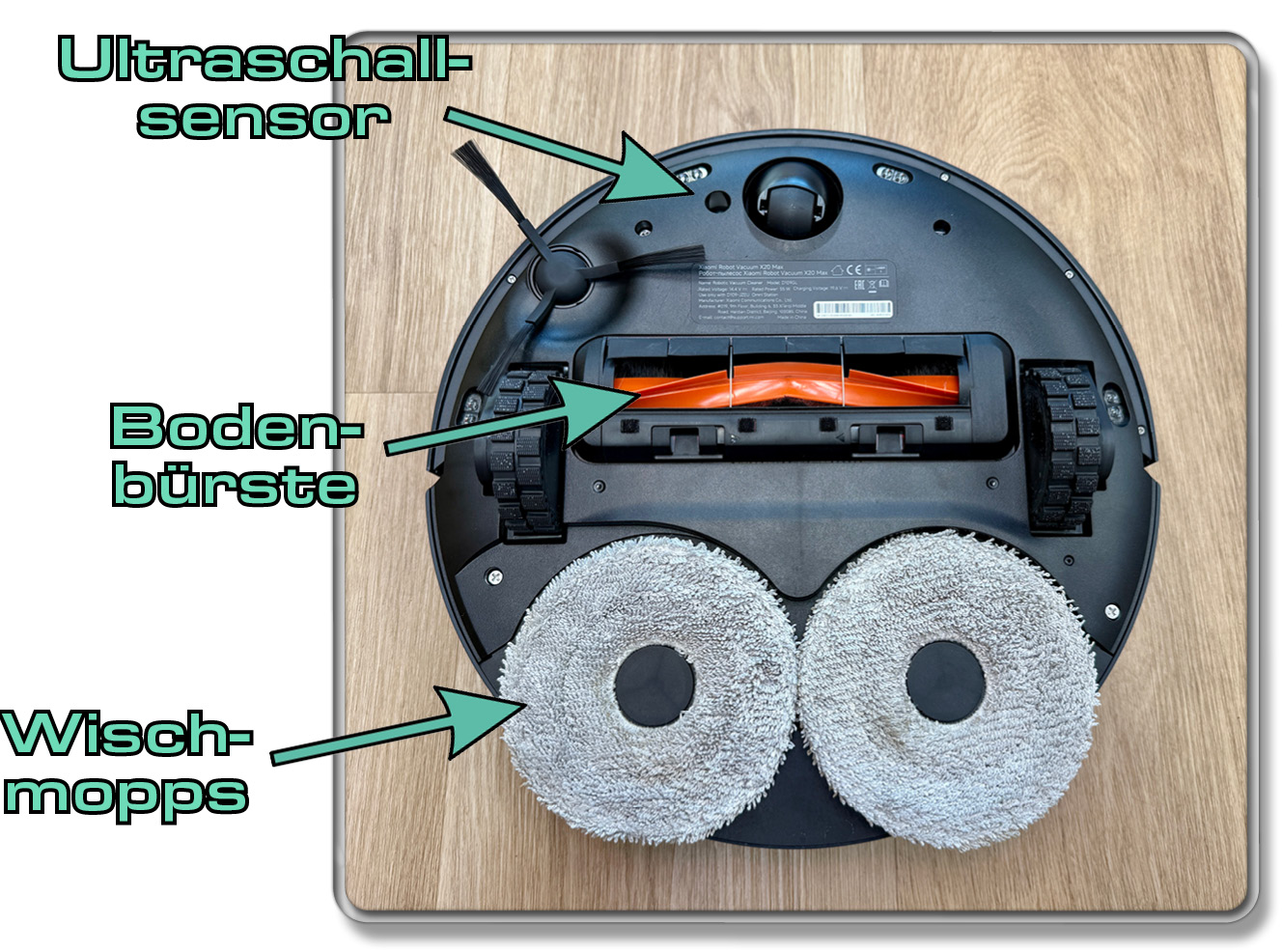 Das erwartet euch auf der Unterseite des Xiaomi X20 Max