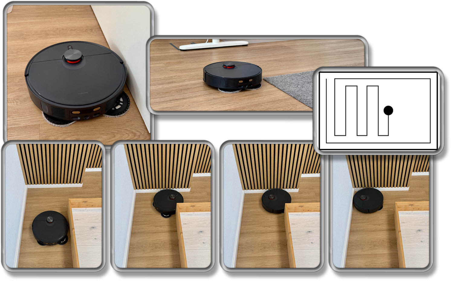 Der Saugroboter navigiert intelligent, meidet aber gerne Engstellen