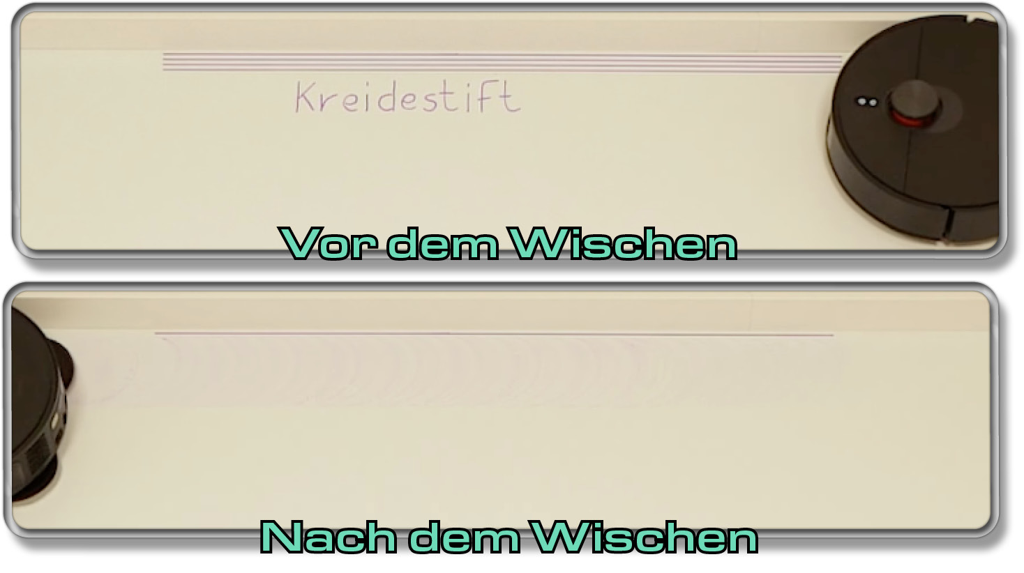 Die Randreinigung funktioniert dafür sehr gut