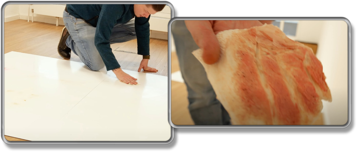 Die Schmutzaufnahme beim Wischen ist nicht so toll wie erhofft