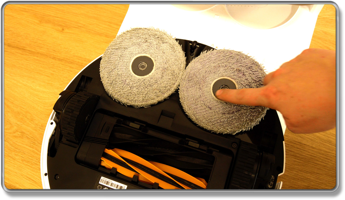 Die Wischmopps waren nach der Moppwäsche und dem Wischtest schön sauber