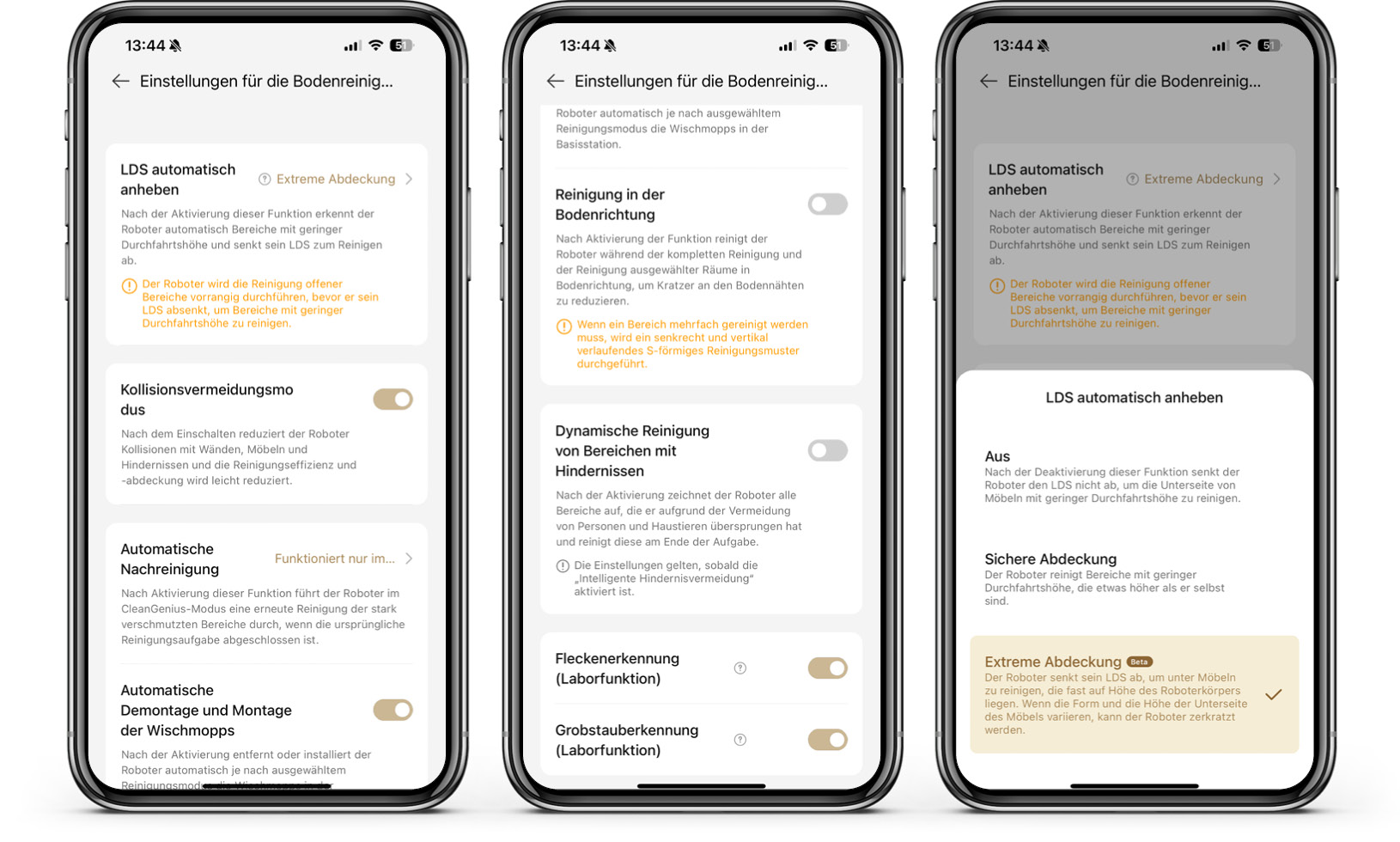 Dreame X50 Ultra Complete - App - Bodenreinigung
