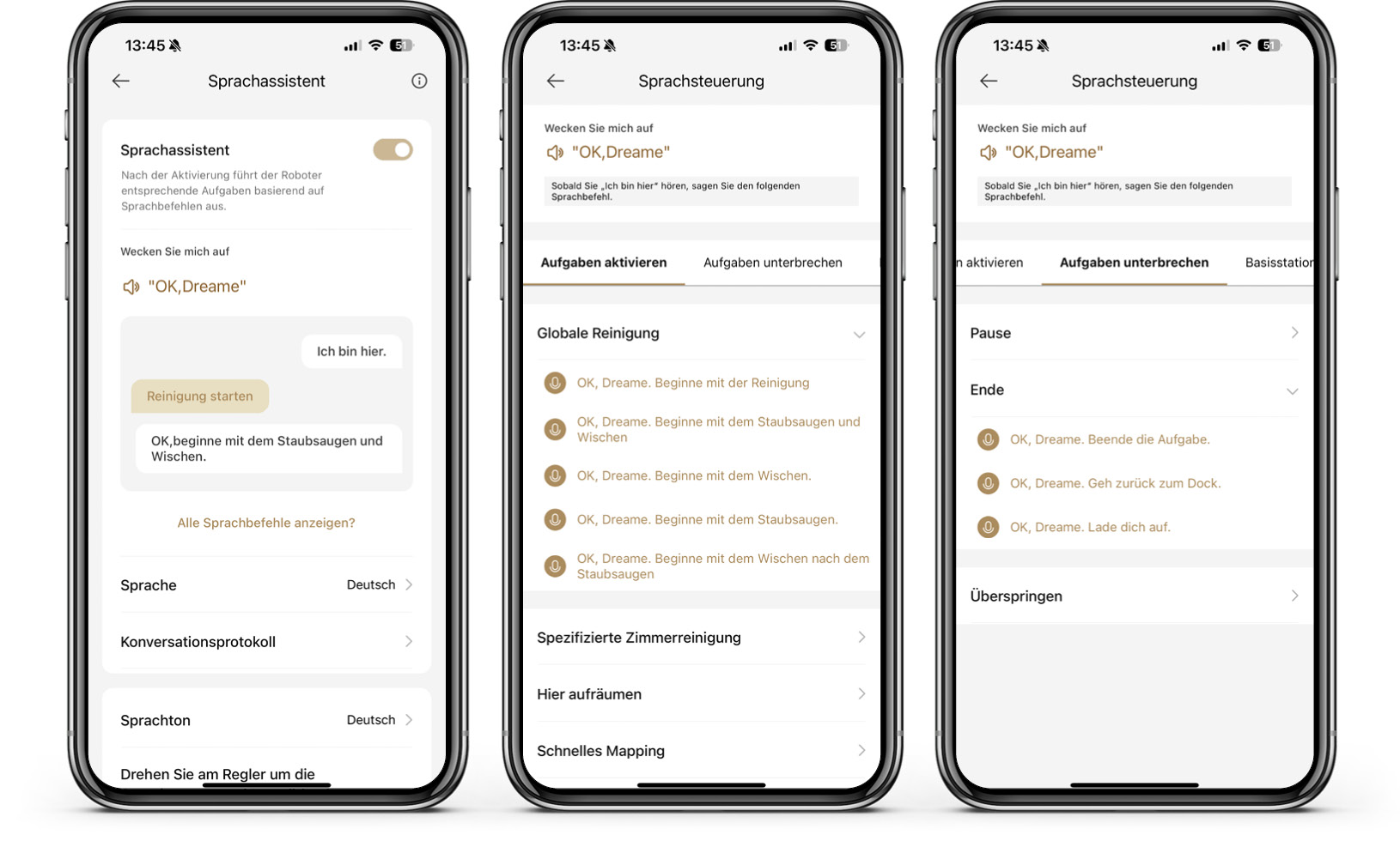 Dreame X50 Ultra Complete - App - Sprachassistent