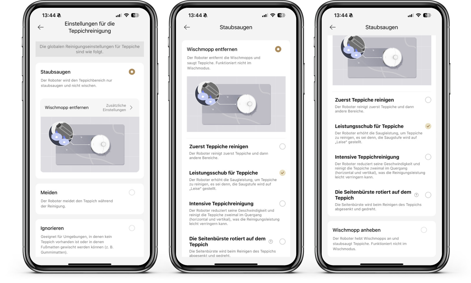 Dreame X50 Ultra Complete - App - Teppichreinigung