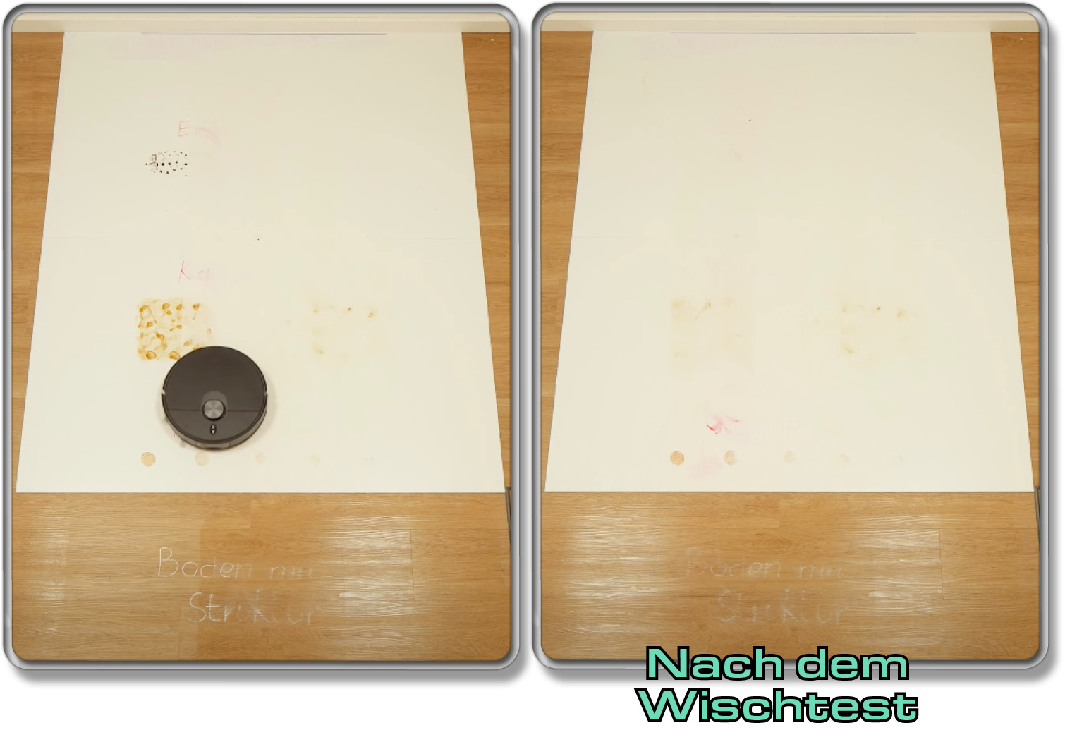 So sieht das Wischergebnis des Xiaomni X20 Max aus