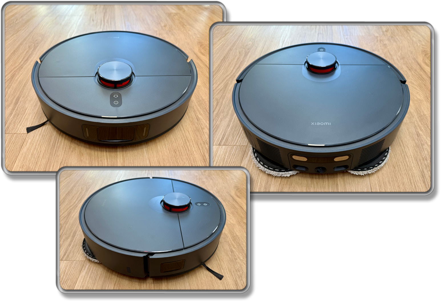 So sieht der Saugroboter von allen Seiten aus