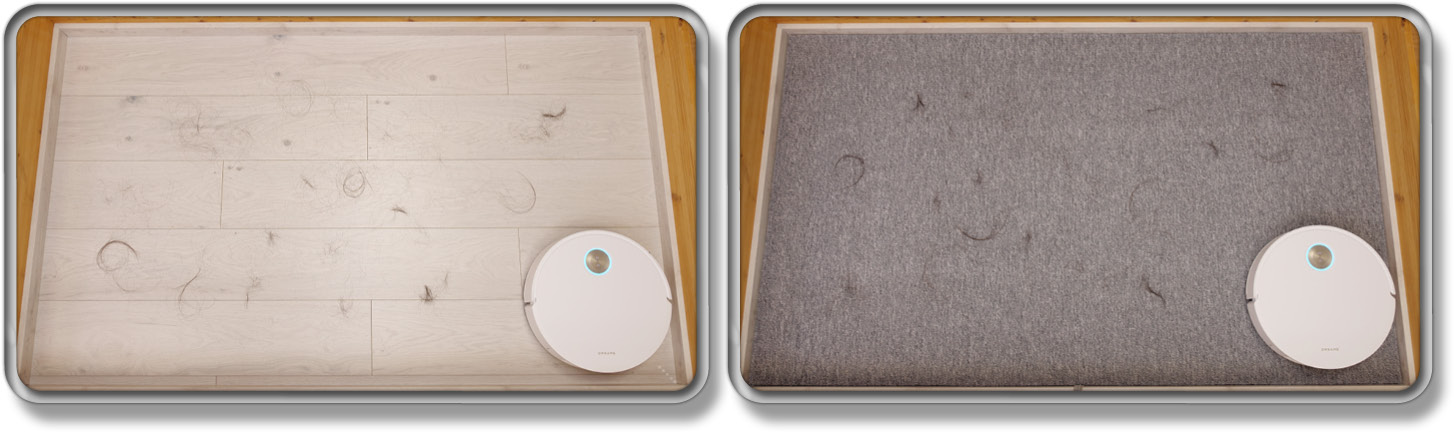 Wir haben ermittelt, wie viele Haare aufgesaugt werden