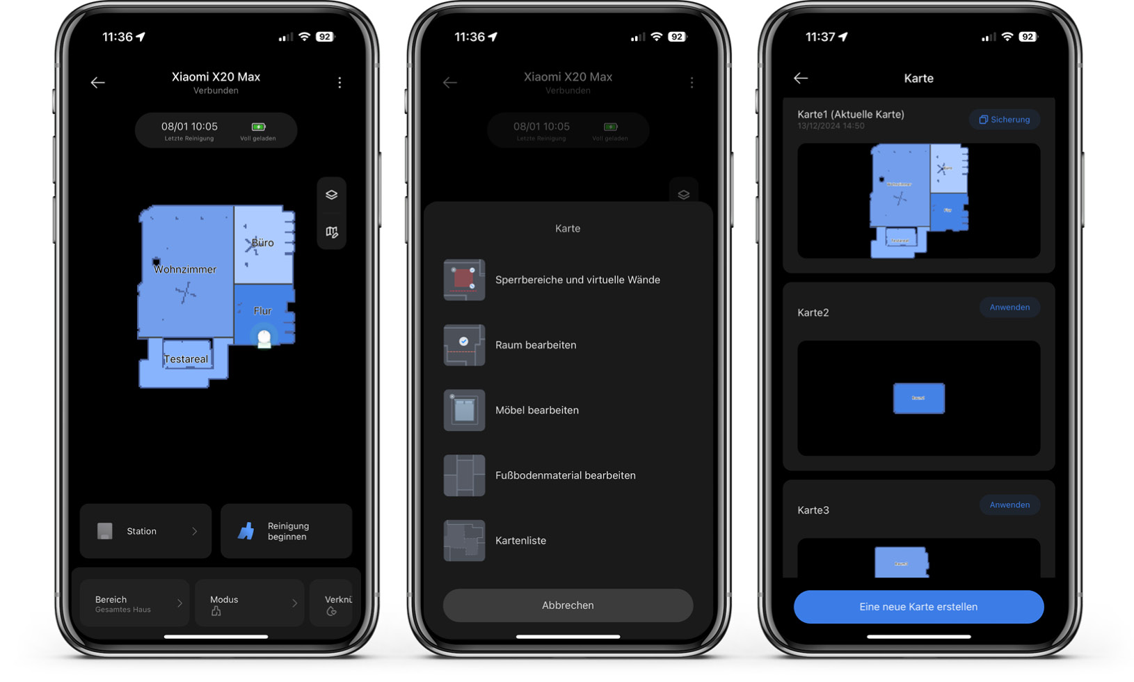 Xiaomi X20 Max - App - Karte