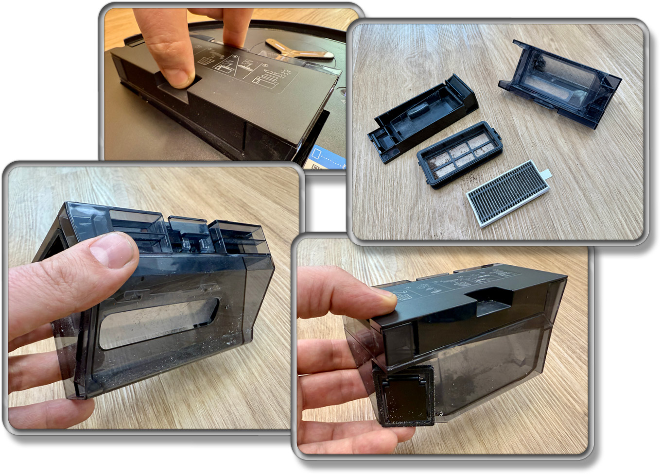 Das ist der Staubbehälter des ECOVACS DEEBOT X8 PRO OMNI