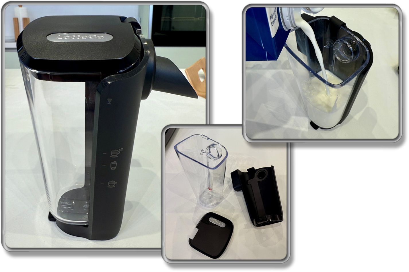 Das ist der mitgelieferte Milchbehälter des Philips Series 5500