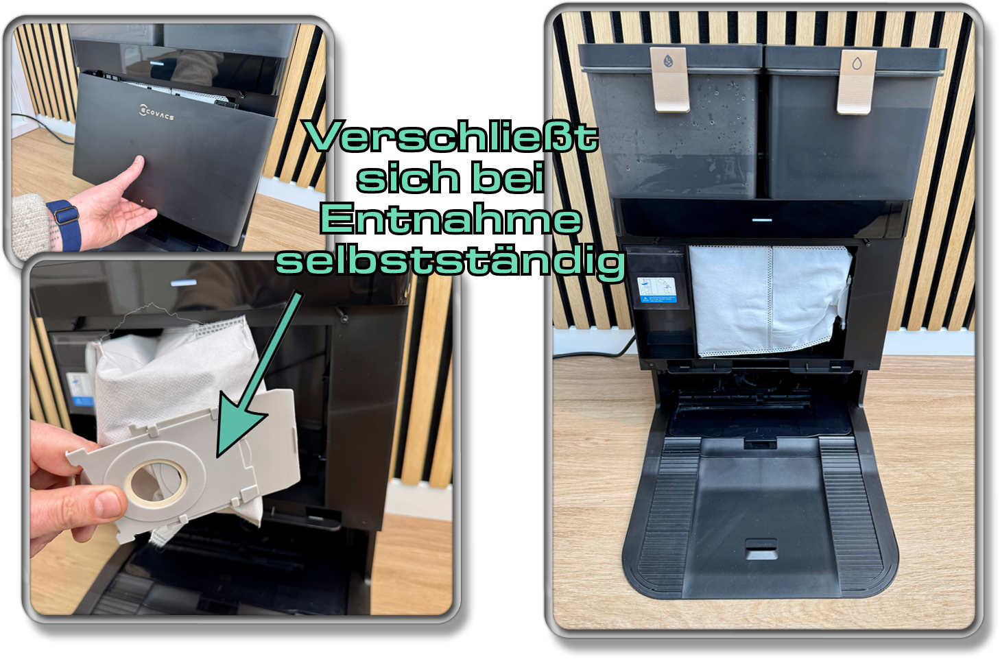 Das ist die Absaugstation des ECOVACS DEEBOT X8 PRO OMNI