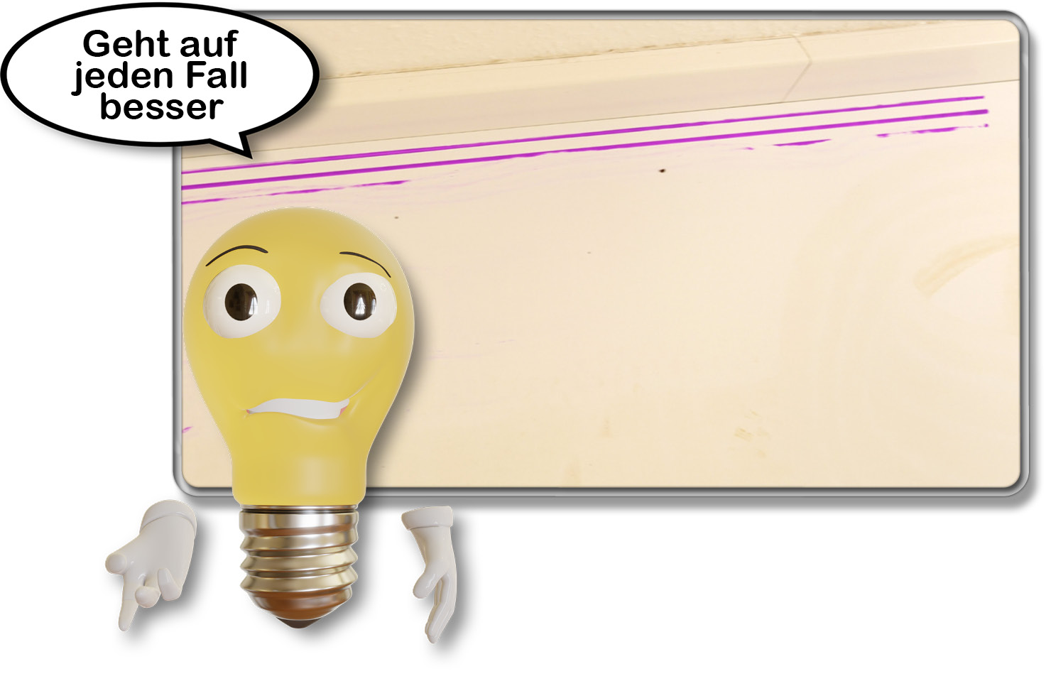 Die Randreinigung hätte besser sein können