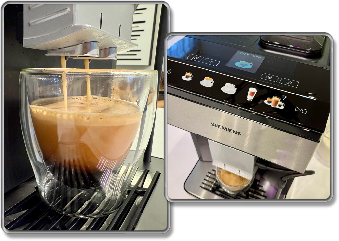 Die Zubereitung eines Kaffees mit dem Siemens EQ500 classic connect Kaffeevollautomaten
