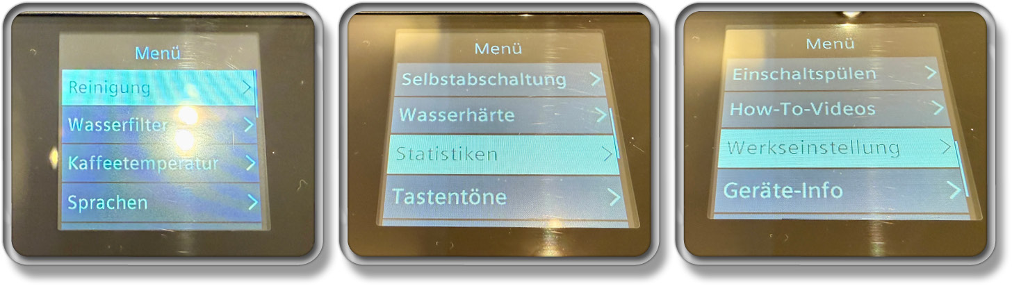 Diese Einstellmöglichkeiten gibt es