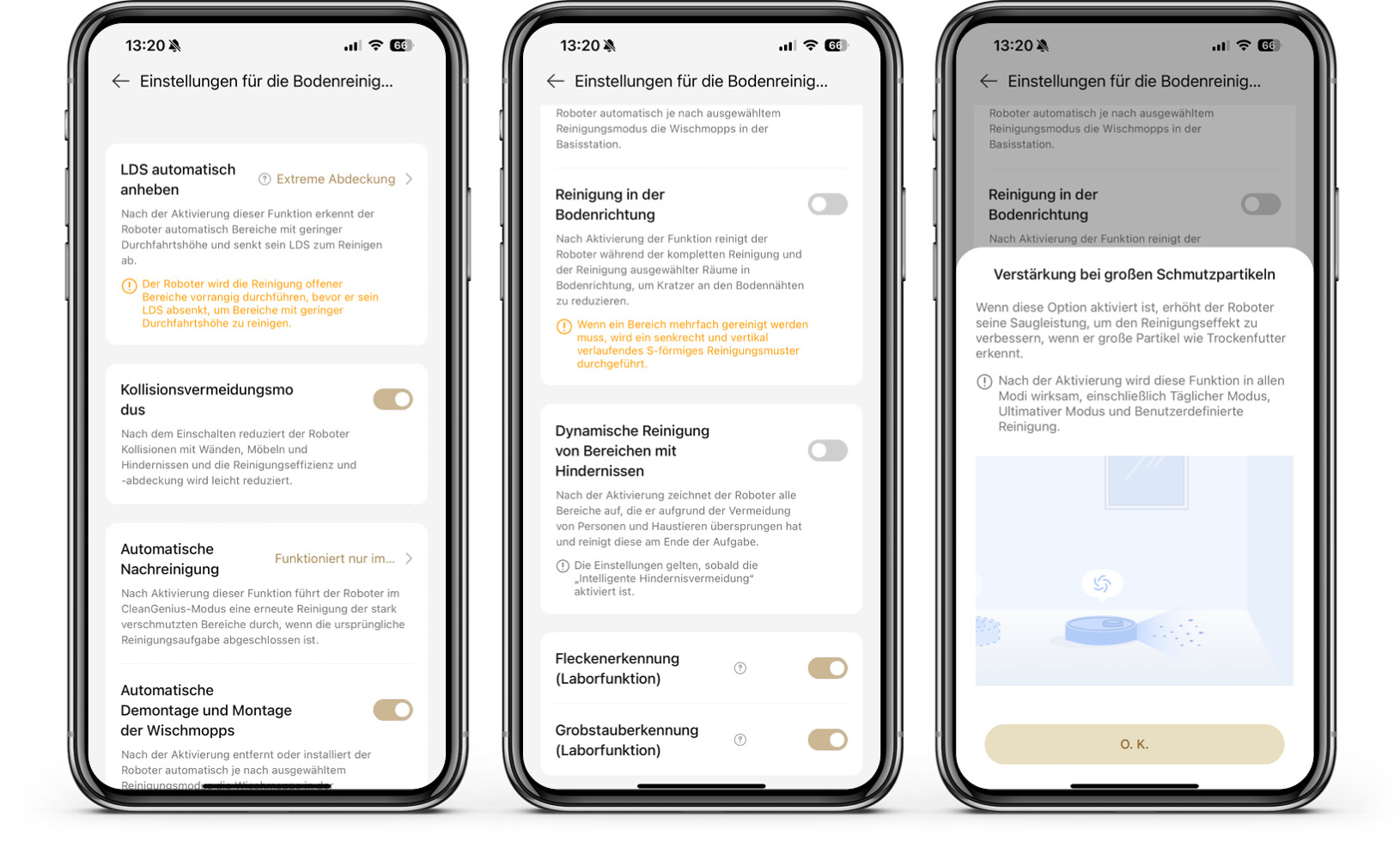 Dreame L50 Pro Ultra - App - Bodenreinigung