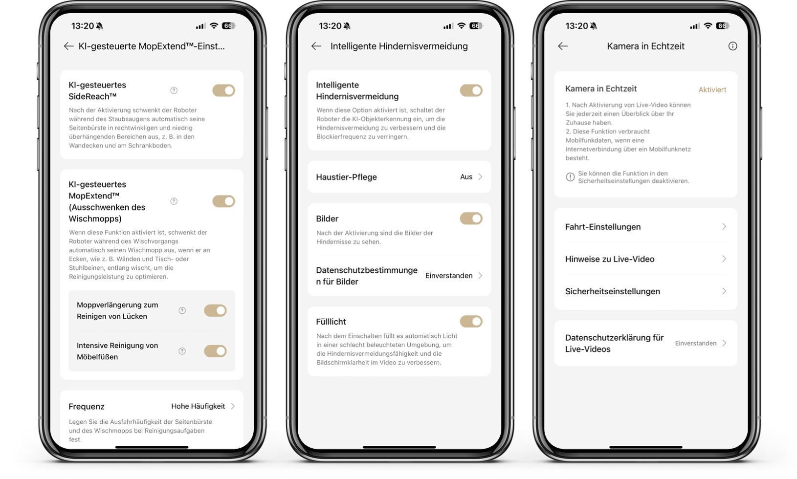 Dreame L50 Pro Ultra - App - KI & Kamera