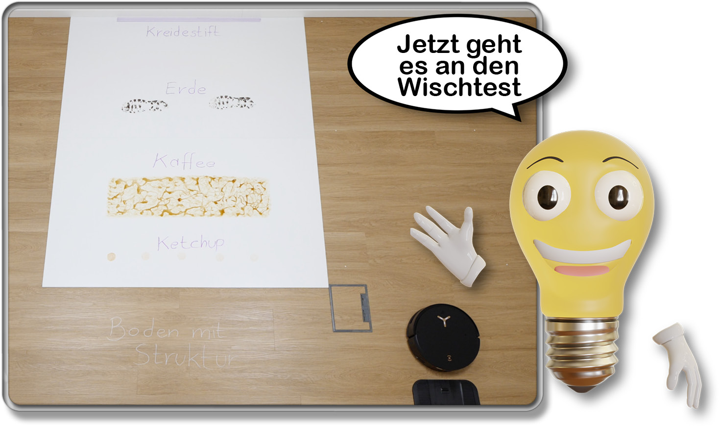 So sieht das Testareal vor dem Wischtest aus