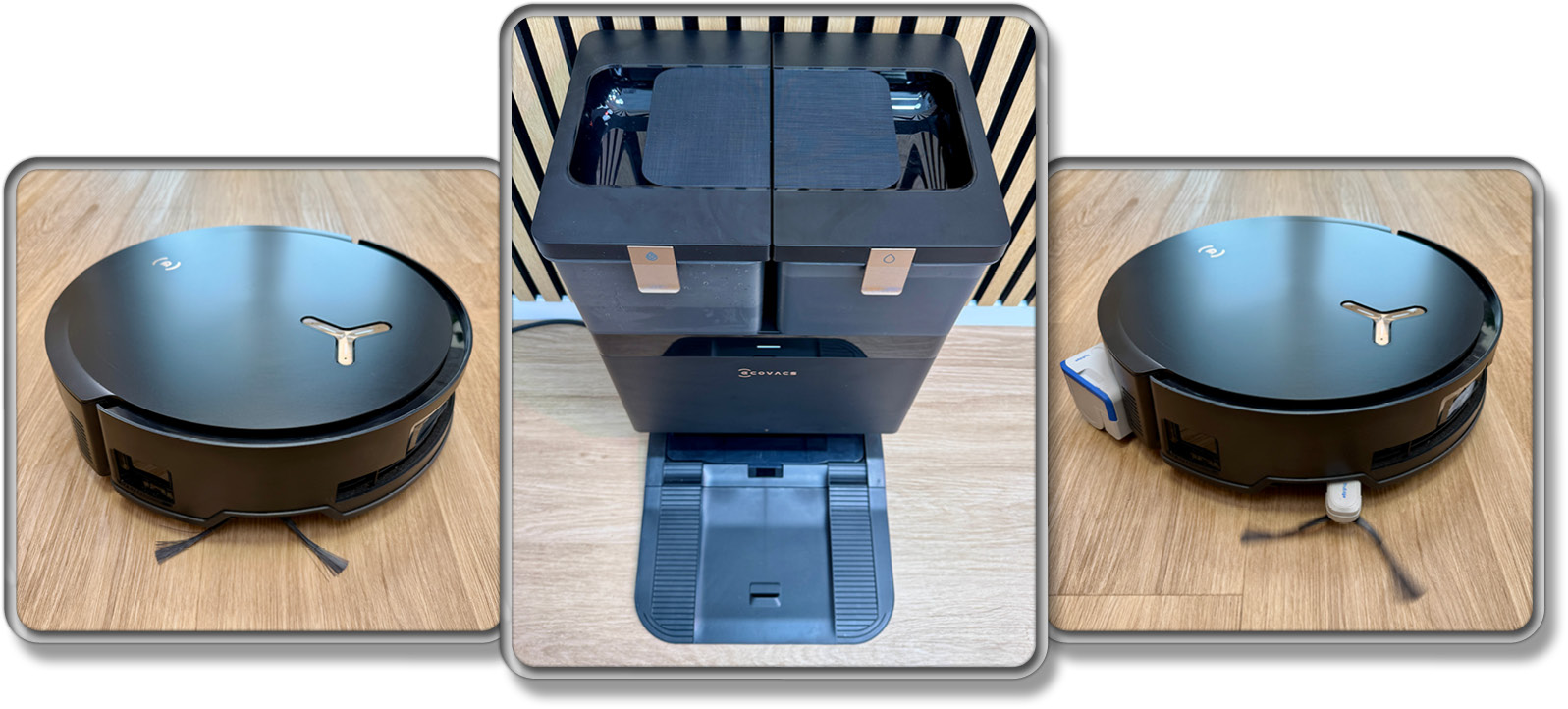 So sieht der ECOVACS DEEBOT X8 PRO OMNI und seine Station aus