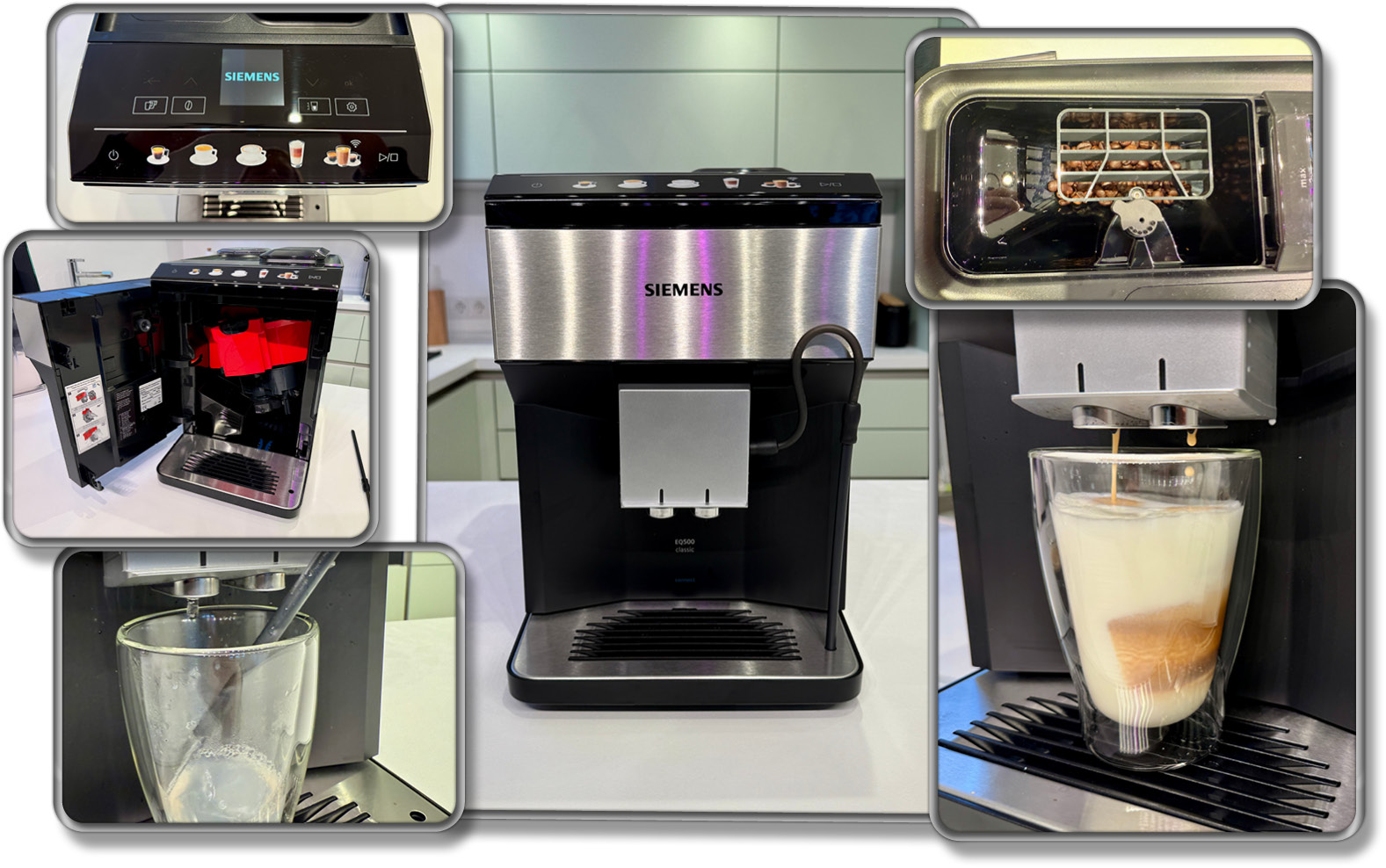 Wir haben den Siemens EQ500 classic connect Kaffeevollautomaten für euch getestet